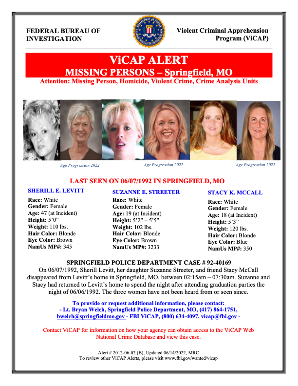 The Springfield Three 30 Year Mystery 932899689