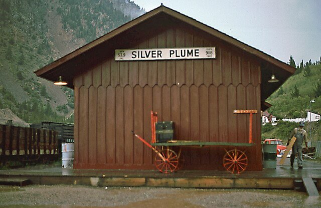 silver plume train station 1977